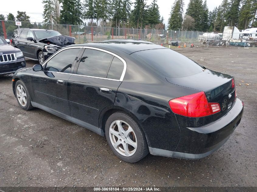 2003 Infiniti G35 Luxury (A5) VIN: JNKCV51E33M009681 Lot: 38618104