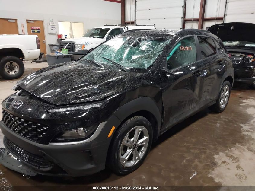 2022 Hyundai Kona Sel VIN: KM8K3CAB8NU841108 Lot: 38618112