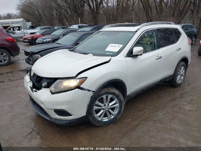 2015 Nissan Rogue Sv VIN: 5N1AT2MV4FC900593 Lot: 38618776