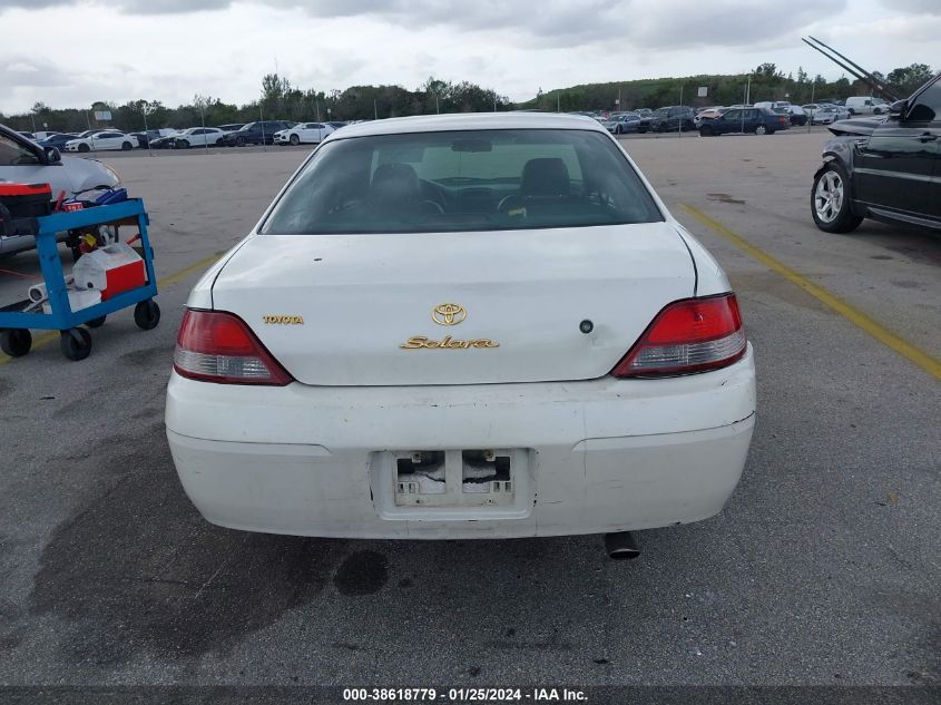 1999 Toyota Camry Solara Se V6 VIN: 2T1CF22P6XC158246 Lot: 38618779