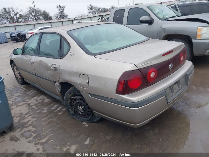 2003 Chevrolet Impala VIN: 2G1WF52E939235949 Lot: 38619142