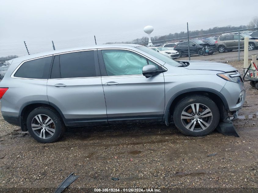 2018 Honda Pilot Ex-L VIN: 5FNYF5H5XJB018748 Lot: 38619284