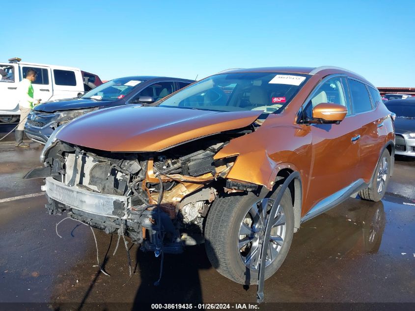 2015 Nissan Murano Sl VIN: 5N1AZ2MH9FN236451 Lot: 38619435