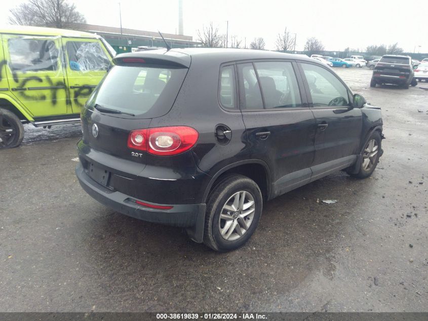 2011 Volkswagen Tiguan S VIN: WVGAV7AXXBW559450 Lot: 38619839