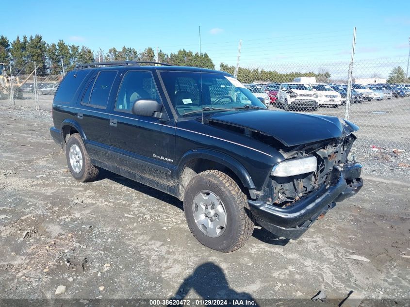 2001 Chevrolet Blazer Trailblazer VIN: 1GNDT13W012184884 Lot: 38620472