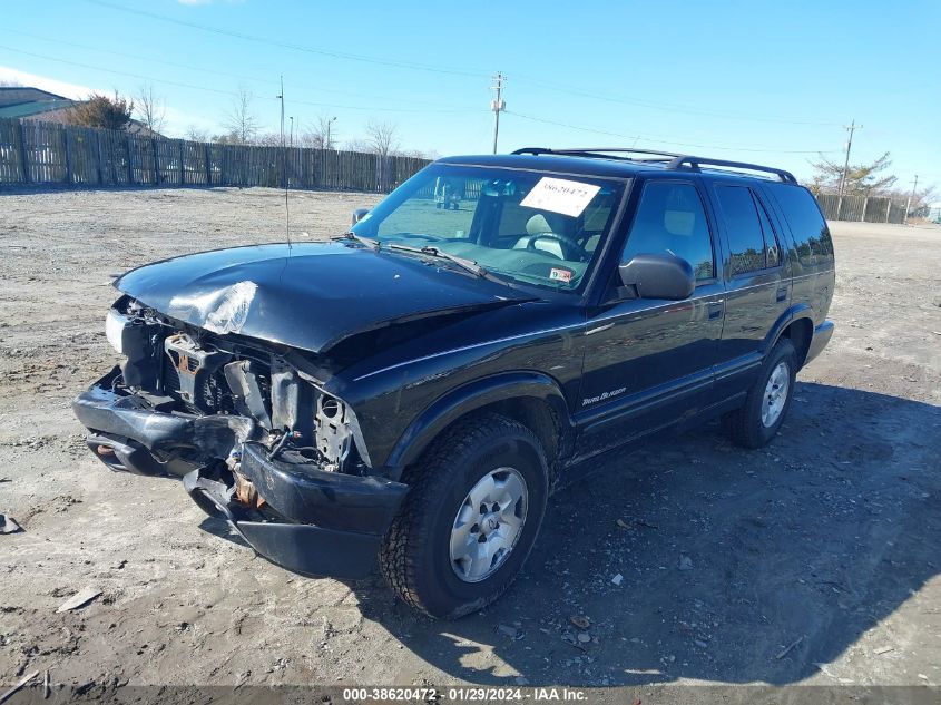 2001 Chevrolet Blazer Trailblazer VIN: 1GNDT13W012184884 Lot: 38620472