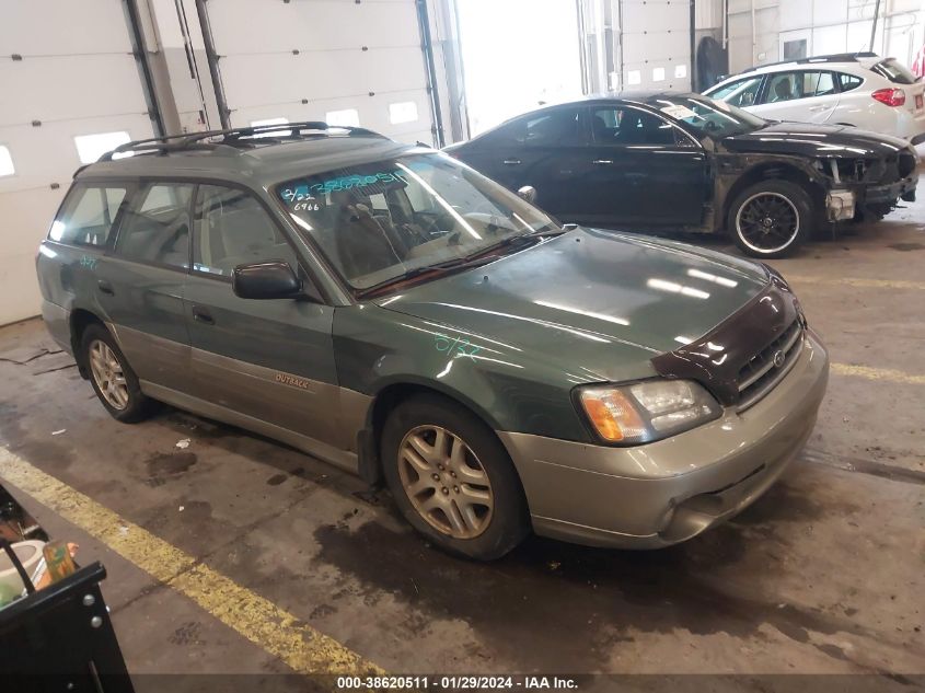 2001 Subaru Outback Outback W/Gb Equip/Outback W/Gl Equip/Outback W/Rl Equip VIN: 4S3BH675317653971 Lot: 38620511