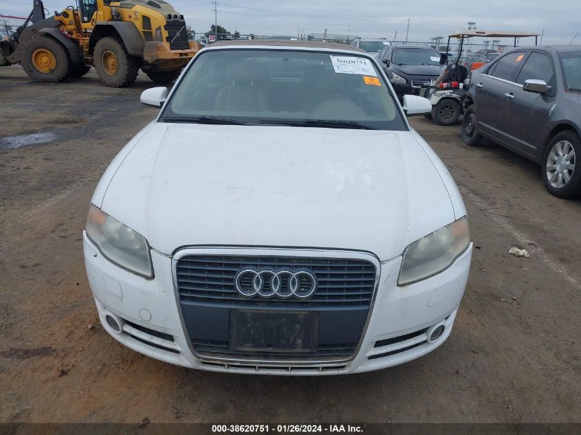 2008 Audi A4 2.0T VIN: WAUAF48H68K006404 Lot: 38620751