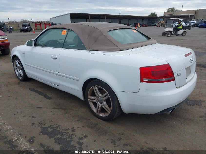 2008 Audi A4 2.0T VIN: WAUAF48H68K006404 Lot: 38620751