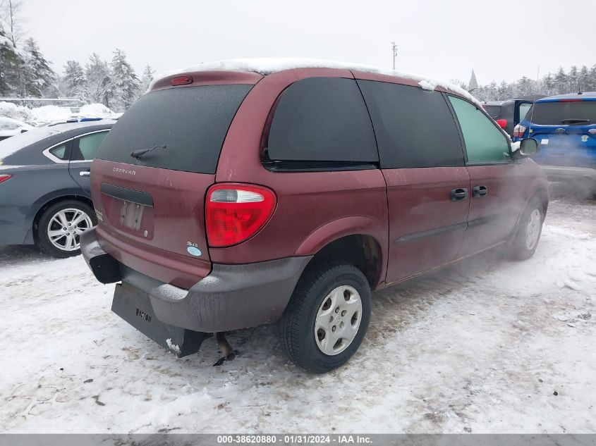 2003 Dodge Caravan Se VIN: 1D4GP25323B117163 Lot: 38620880