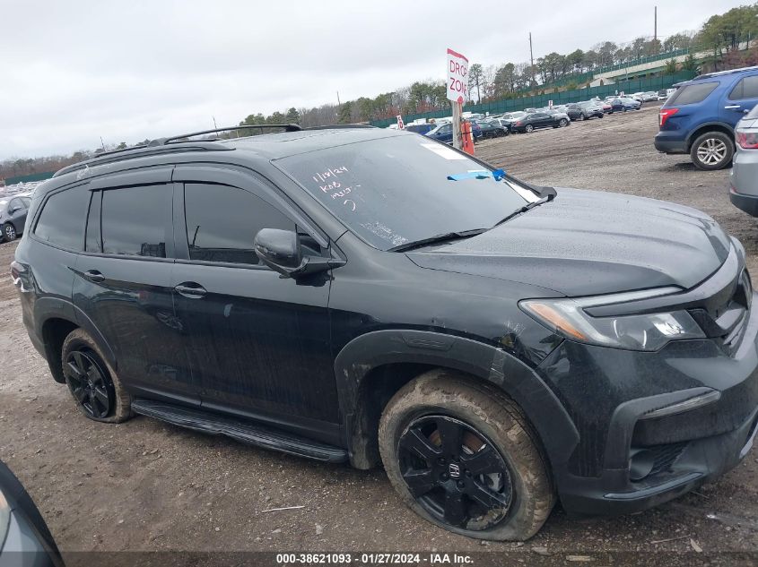 2022 Honda Pilot Awd Trailsport VIN: 5FNYF6H87NB022116 Lot: 38621093