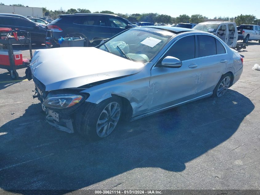 2016 Mercedes-Benz C 300 4Matic/Luxury 4Matic/Sport 4Matic VIN: 55SWF4KB6GU098332 Lot: 38621114