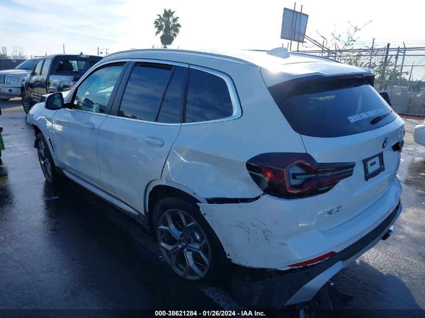 2024 BMW X3 xDrive30I VIN: 5UX53DP09R9U18459 Lot: 38621284