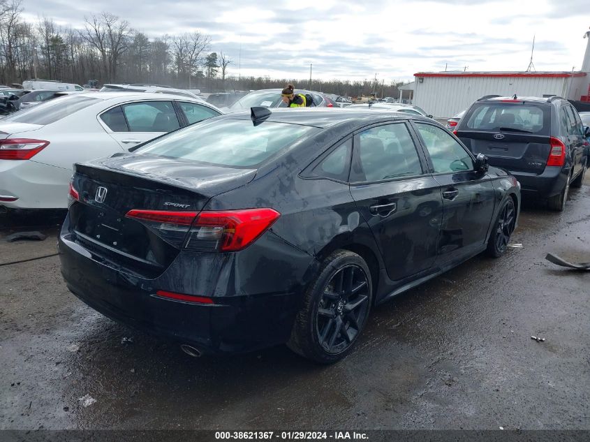 2022 Honda Civic Sport VIN: 2HGFE2F5XNH604878 Lot: 38621367