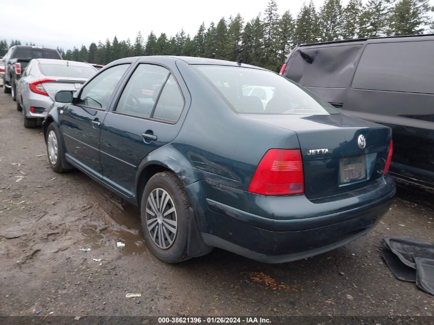 2002 Volkswagen Jetta Gl VIN: 3VWRK69M72M052765 Lot: 38621396