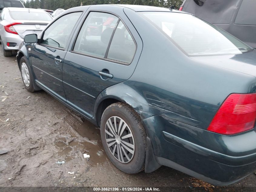 2002 Volkswagen Jetta Gl VIN: 3VWRK69M72M052765 Lot: 38621396