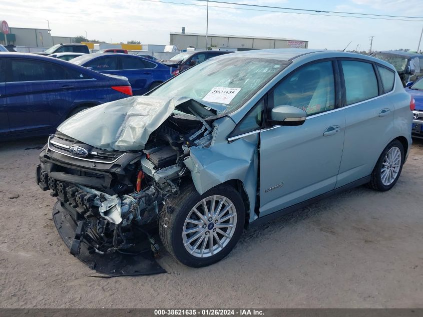 2013 Ford C-Max Hybrid Sel VIN: 1FADP5BU8DL540443 Lot: 38621635