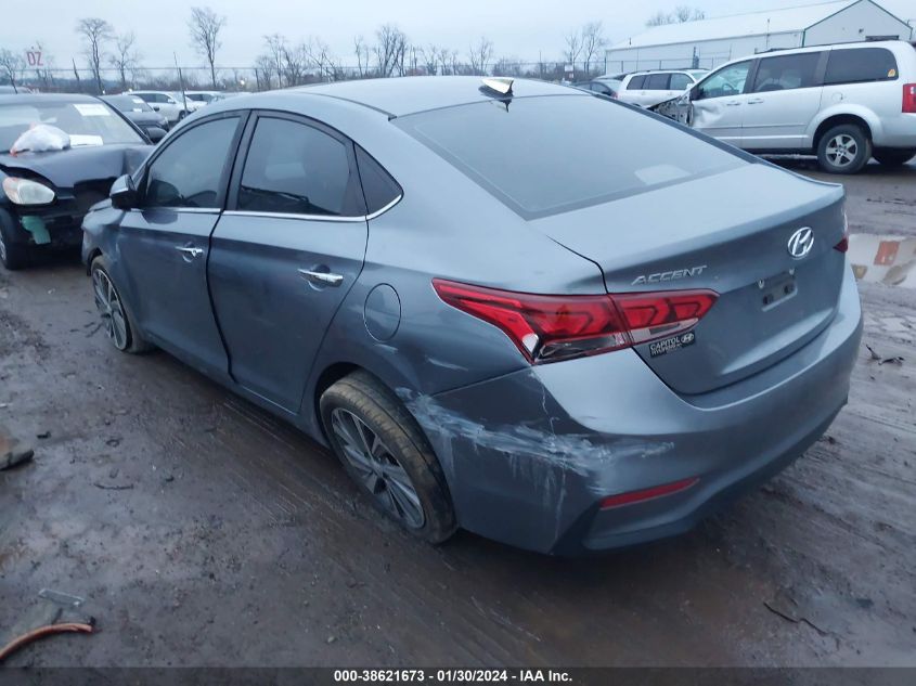 2020 Hyundai Accent Limited VIN: 3KPC34A65LE107166 Lot: 38621673