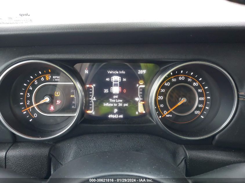 VIN 1C6HJTFG4ML617192 2021 JEEP GLADIATOR HIGH ALTITUDE 4X4