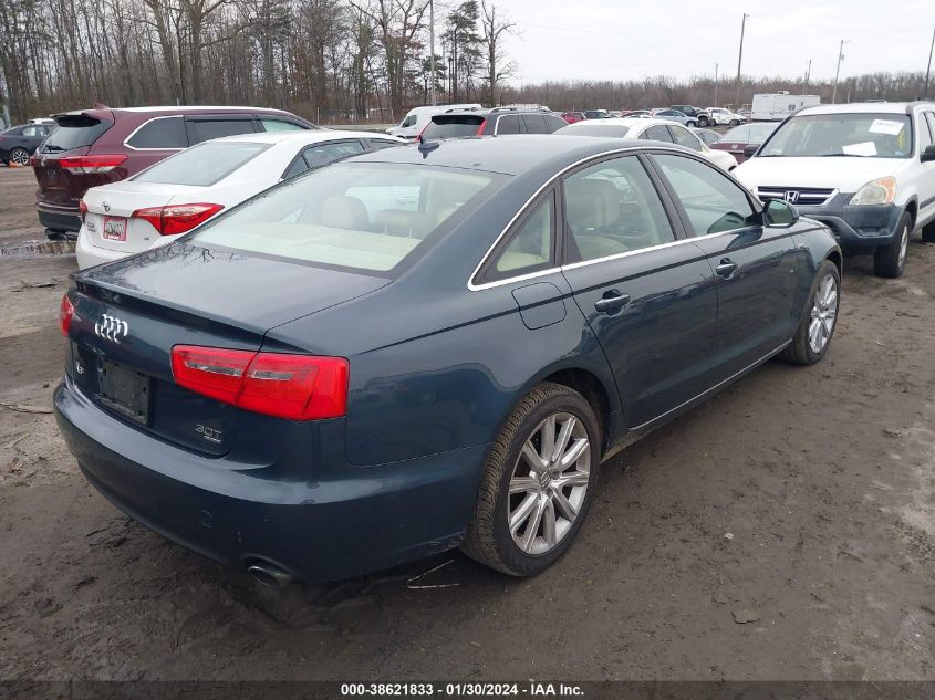 2013 Audi A6 3.0T Premium VIN: WAUGGAFC0DN068841 Lot: 38621833