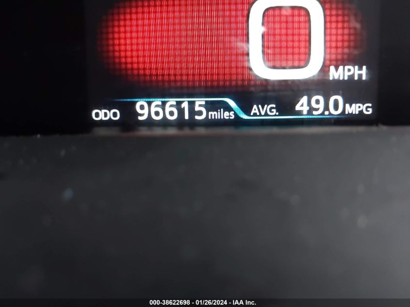 2016 Toyota Prius Two VIN: JTDKBRFU2G3020812 Lot: 38622698