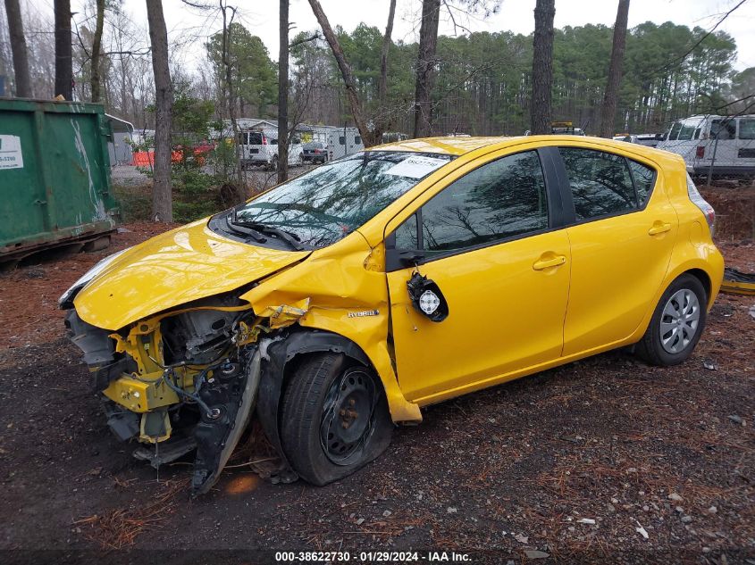 2014 Toyota Prius C Two VIN: JTDKDTB36E1083201 Lot: 38622730