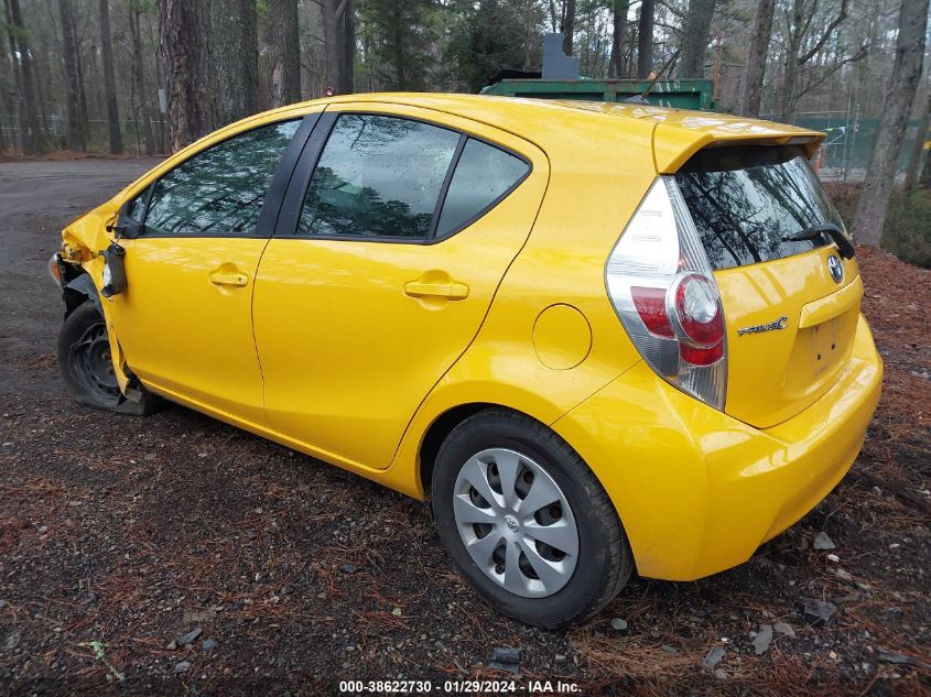 2014 Toyota Prius C Two VIN: JTDKDTB36E1083201 Lot: 38622730