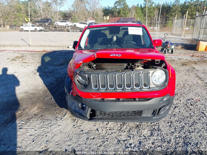 2017 Jeep Renegade Latitude Fwd VIN: ZACCJABB1HPF89418 Lot: 38622962