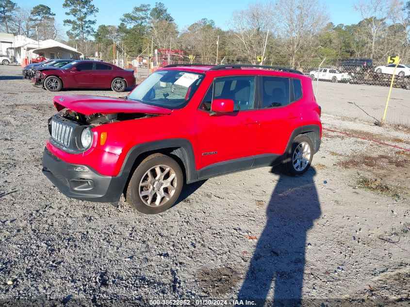 2017 Jeep Renegade Latitude Fwd VIN: ZACCJABB1HPF89418 Lot: 38622962