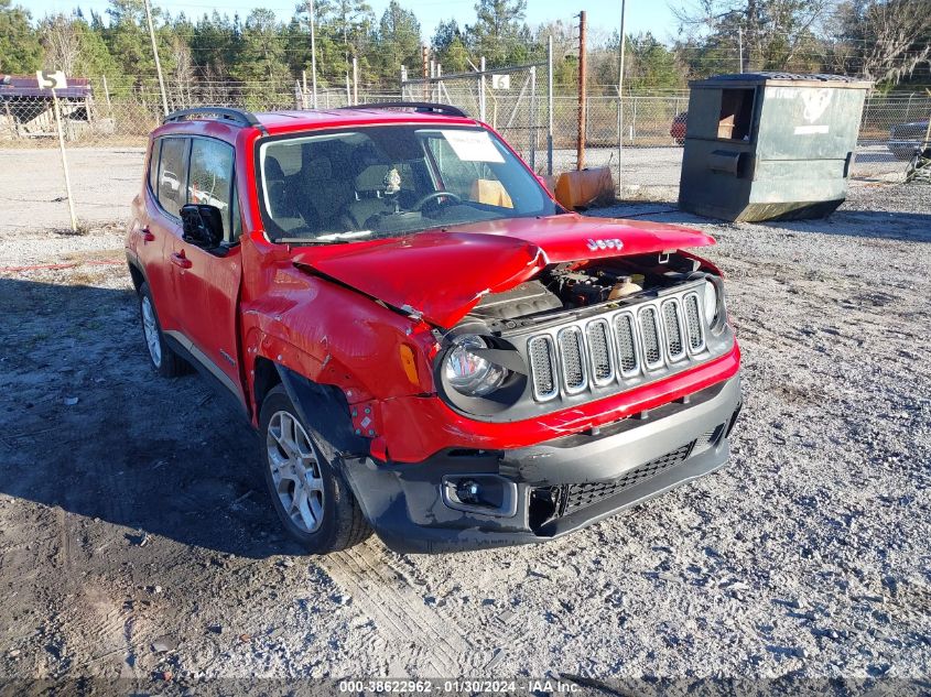 2017 Jeep Renegade Latitude Fwd VIN: ZACCJABB1HPF89418 Lot: 38622962