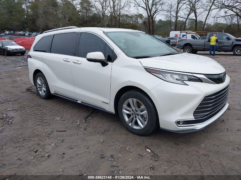 2021 Toyota Sienna Limited VIN: 5TDZRKEC0MS041677 Lot: 38623145