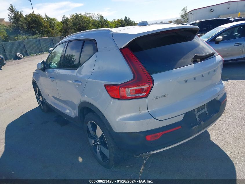 2020 Volvo Xc40 T5 Momentum VIN: YV4162UK6L2187437 Lot: 38623428