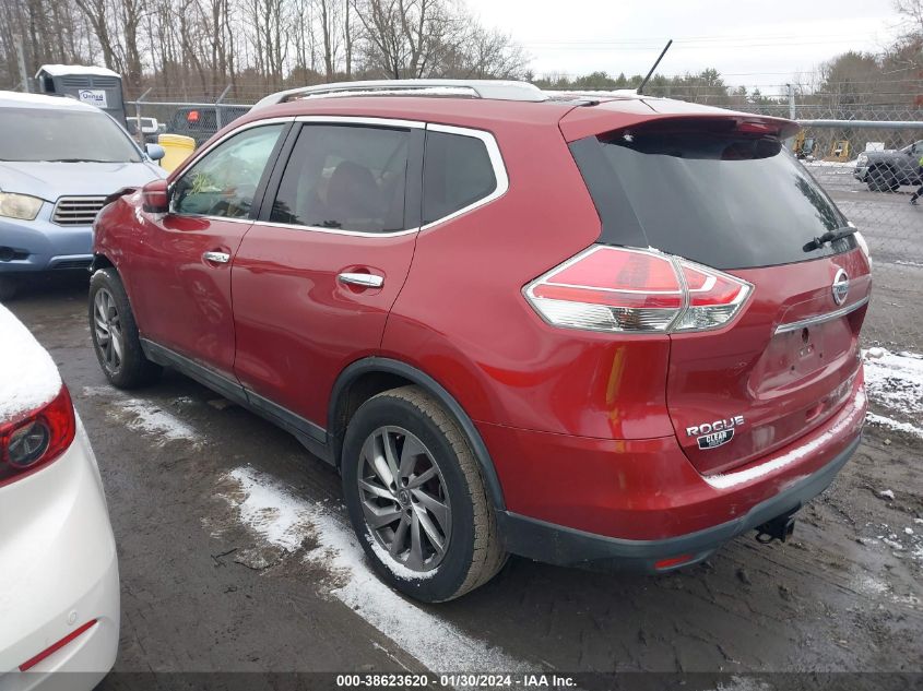 2015 Nissan Rogue S/Sl/Sv VIN: 5N1AT2MV2FC772581 Lot: 40310876