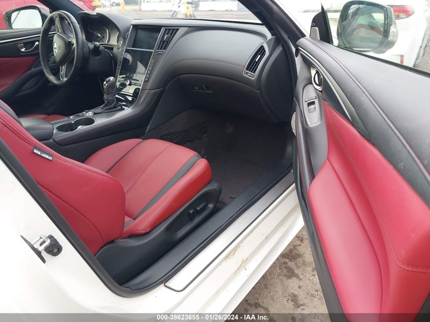 2021 Infiniti Q60 Red Sport 400 VIN: JN1FV7LK3MM530191 Lot: 38623655