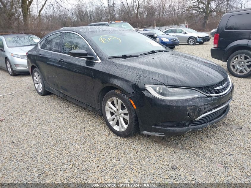 2015 Chrysler 200 Limited VIN: 1C3CCCAB0FN560302 Lot: 38624126