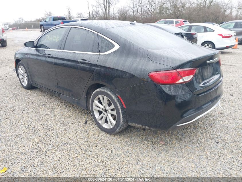 2015 Chrysler 200 Limited VIN: 1C3CCCAB0FN560302 Lot: 38624126