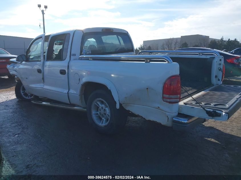 2000 Dodge Dakota Quad VIN: 1B7GL2AN5YS695474 Lot: 38624575