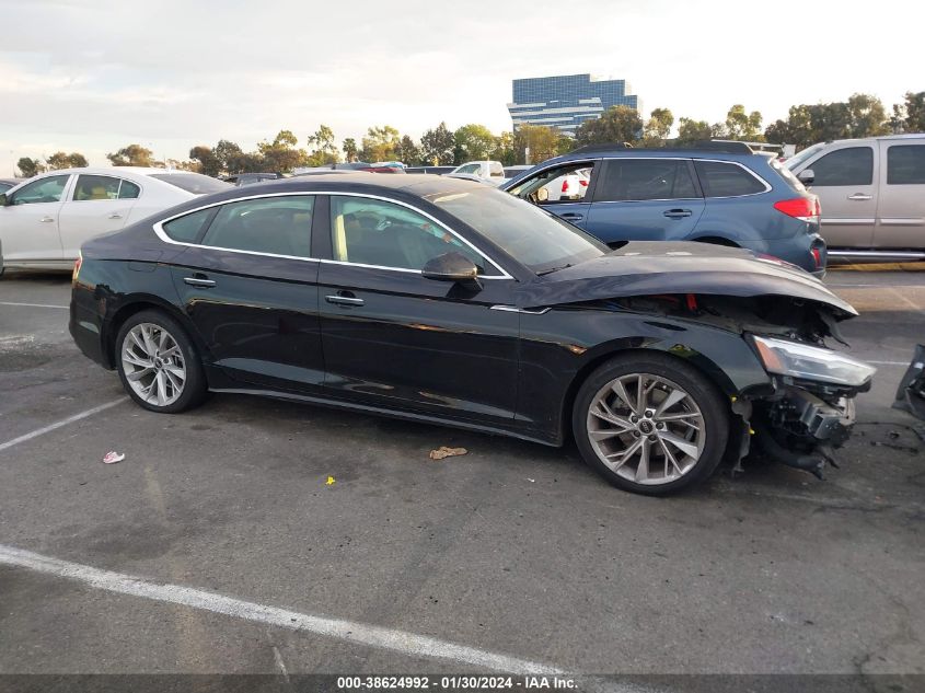 2022 Audi A5 Sportback Premium 40 VIN: WAUABCF52NA009915 Lot: 38624992