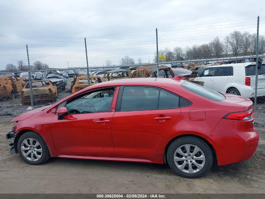 2021 Toyota Corolla Le VIN: 5YFEPMAE9MP166032 Lot: 38625004