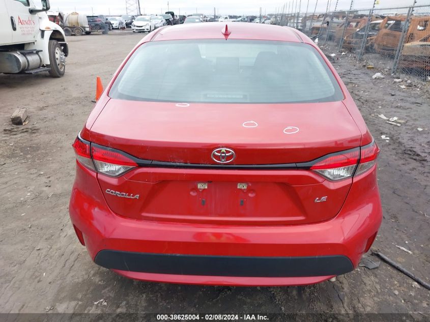 2021 Toyota Corolla Le VIN: 5YFEPMAE9MP166032 Lot: 38625004