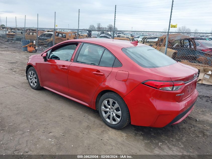 2021 Toyota Corolla Le VIN: 5YFEPMAE9MP166032 Lot: 38625004