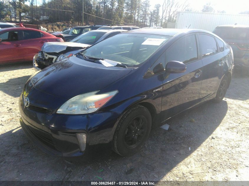 2013 Toyota Prius Two VIN: JTDKN3DU6D1732268 Lot: 38625457