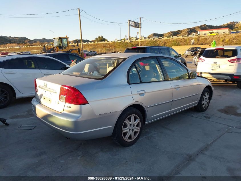 2003 Honda Civic Ex VIN: 2HGES26723H599680 Lot: 38626389