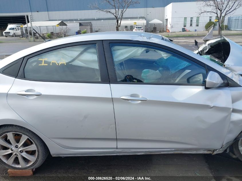 2013 Hyundai Accent Gls VIN: KMHCU4AE7DU301765 Lot: 38626520