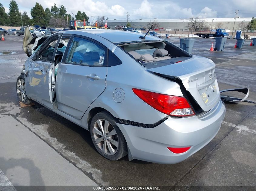 2013 Hyundai Accent Gls VIN: KMHCU4AE7DU301765 Lot: 38626520