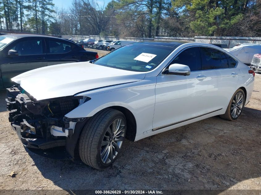 2018 Genesis G80 5.0 Ultimate VIN: KMHGN4JF2JU240599 Lot: 38626628