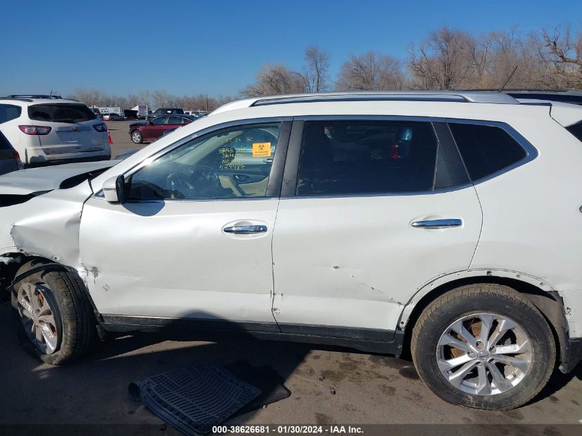 2015 Nissan Rogue Sv VIN: KNMAT2MV6FP549487 Lot: 38626681