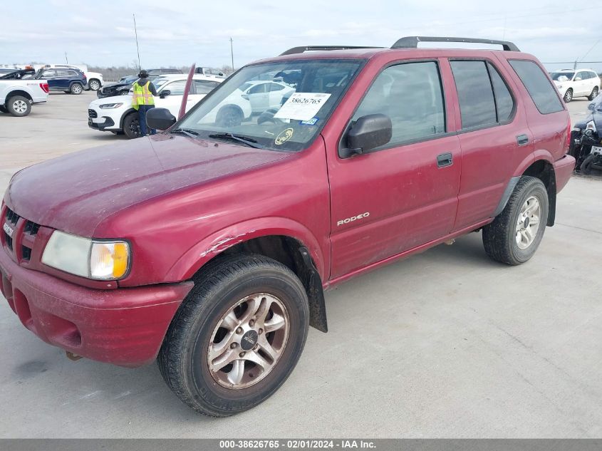 2004 Isuzu Rodeo S VIN: 4S2CK58Y944309502 Lot: 38626765