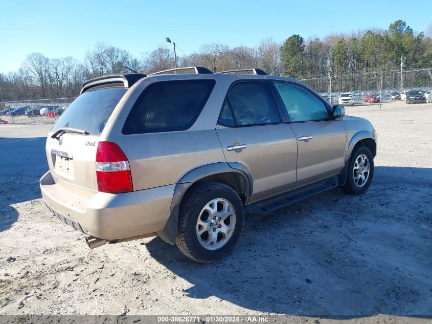 2001 Acura Mdx Touring Pkg VIN: 2HNYD18691H523644 Lot: 38626771