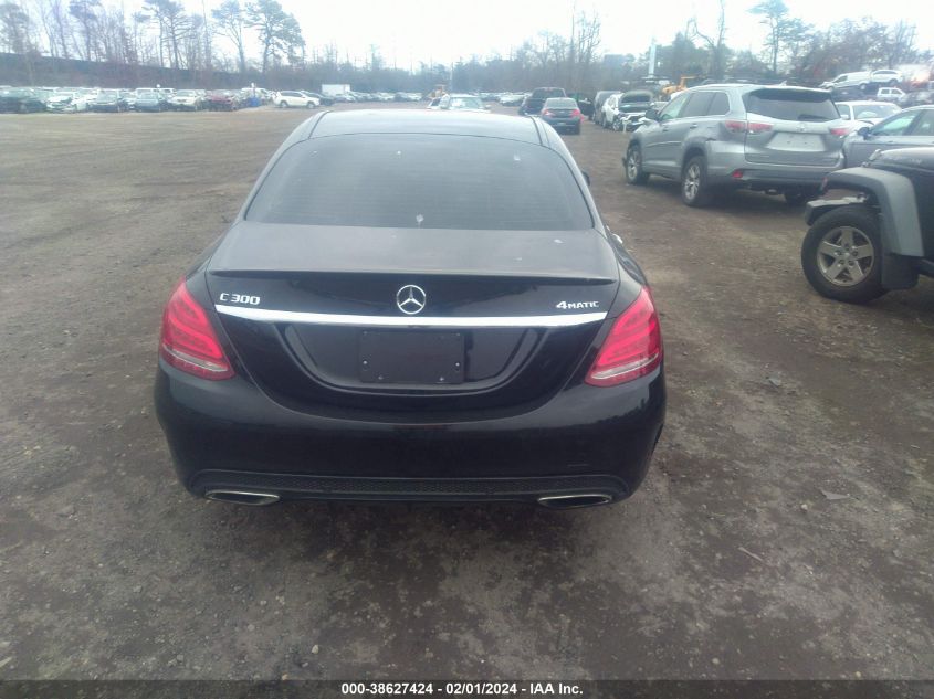 2018 Mercedes-Benz C 300 4Matic VIN: WDDWF4KB6JR349584 Lot: 38627424